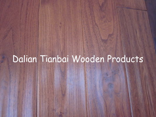 solid oak flooring ,Cherry color Stained