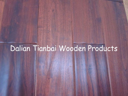 solid oak flooring ,Cherry color Stained