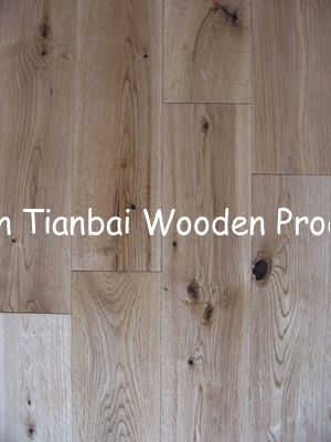 solid oak flooring , Rustic Grade, UV lacquered